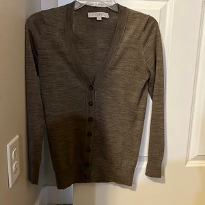 LOFT brown cardigan